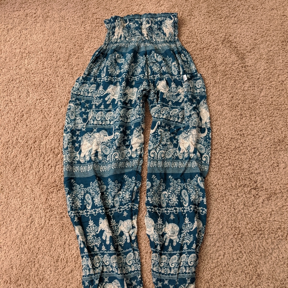 Blue Elephant Pants